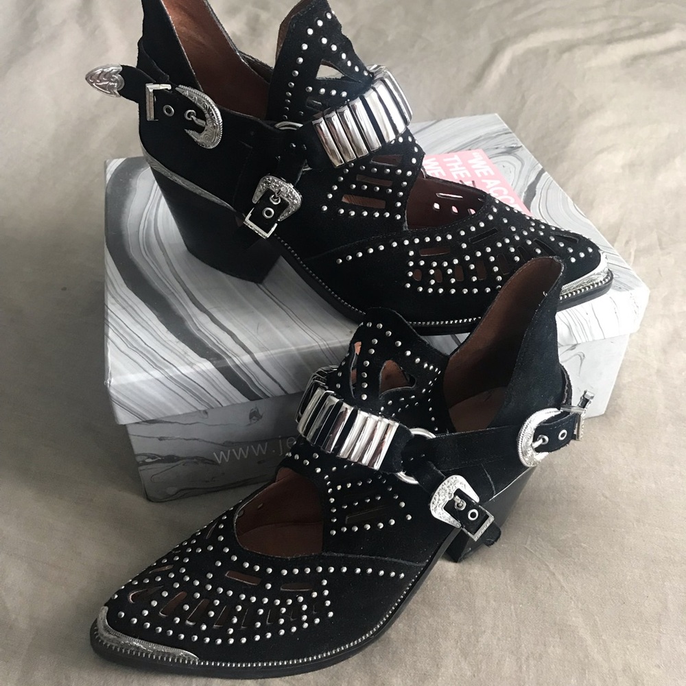 Jeffrey Campbell Calhoun Suede Booties